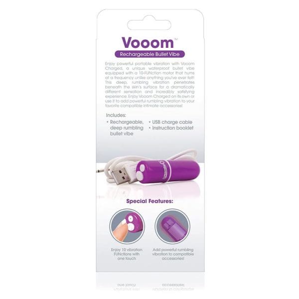 SCREAMING O - RECHARGEABLE VIBRATING BULLET VOOOM LILAC 3